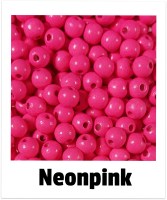 Holzperlen 8mm neonpink